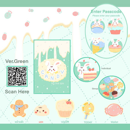 Candy with Little Rabbit Ver.Green