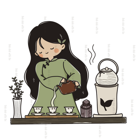 Nathatai T.Ge ภาพประกอบ Packaging ใบชา จ. เชียงราย